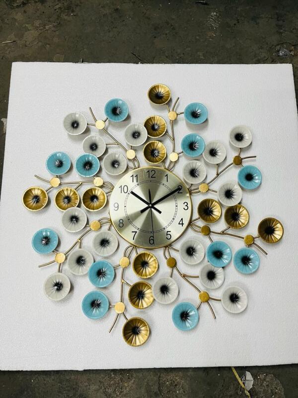 multi shade wall clock by Madhuram handicrafts