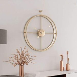 simple sober golden ring wall clock , 24 " and 30" diameter clocks , available in golden and black color