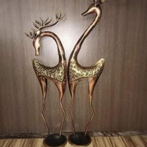 deer set of 2, home decor pair of deer by Madhuram handicrafts