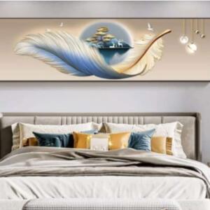 long wall art, crystal wall art, crystal painting, wall arts for ling and bedroom