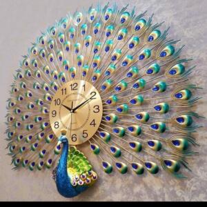 Peacock clock