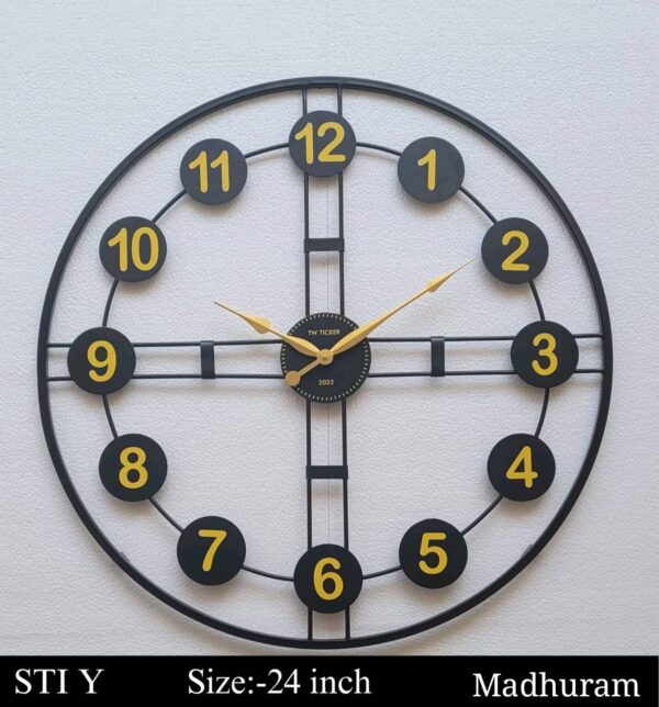 Madhuram Metal clock